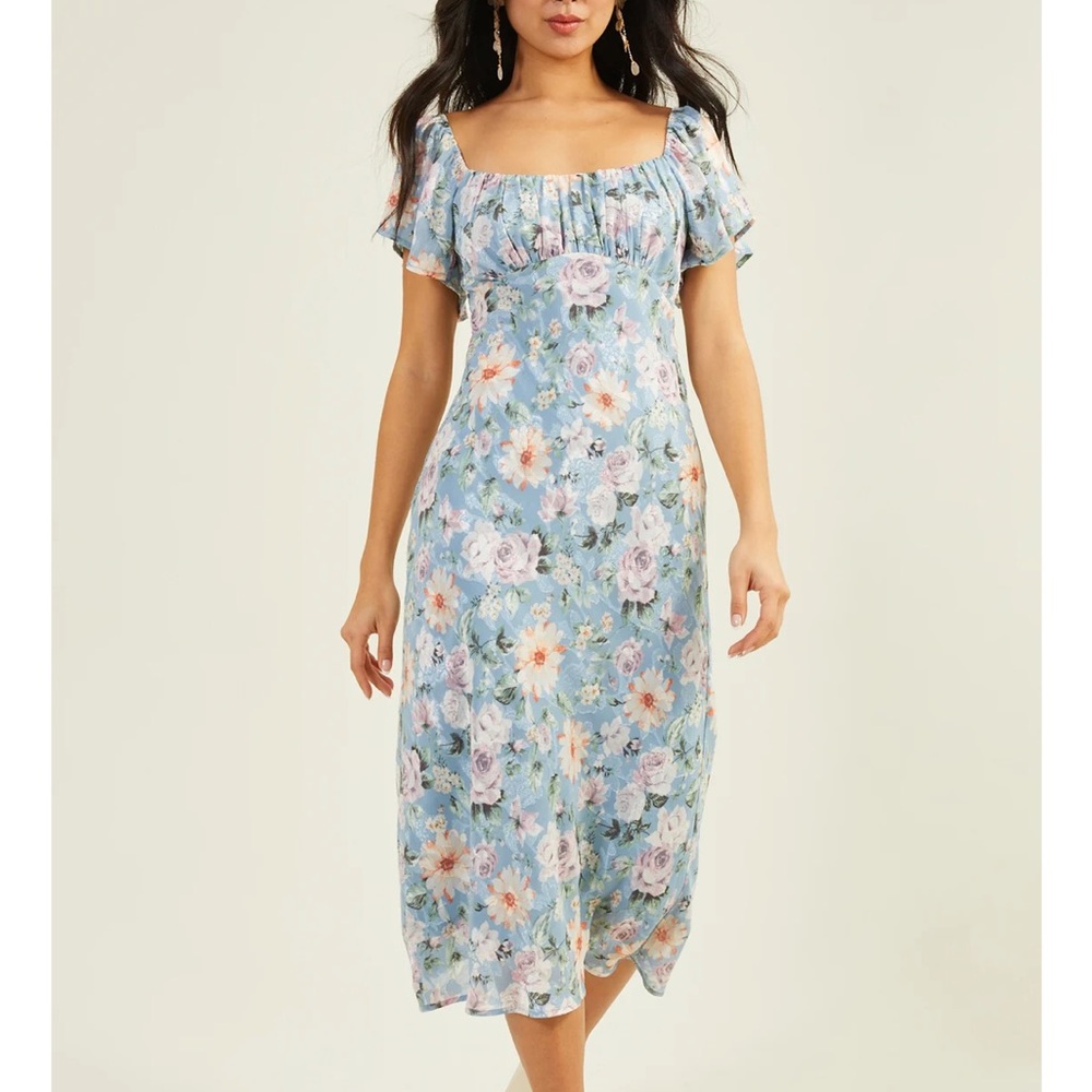 Altar’d State Jessie Floral Midi Dress NWT